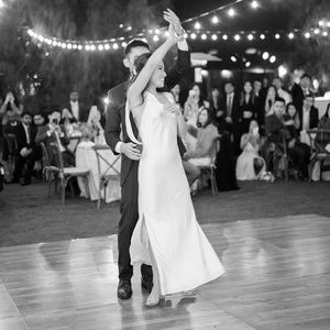 Fame and Partners Francois Satin Dress in Ivory